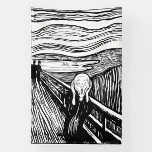 Edvard Munch - The Scream Lithography Banner