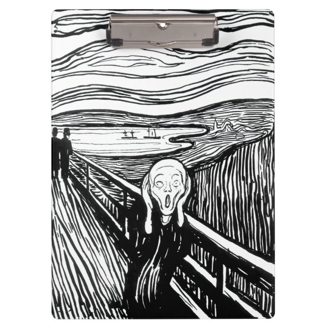 Edvard Munch - The Scream Lithography Clipboard (Front)