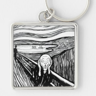 Edvard Munch - The Scream Lithography Key Ring