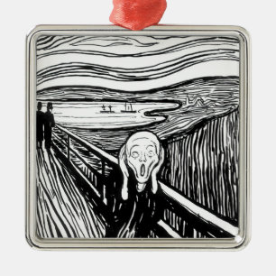 Edvard Munch - The Scream Lithography Metal Tree Decoration