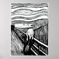 Edvard Munch - The Scream Lithography