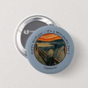 Edvard Munch The Scream Party Items Collection 6 Cm Round Badge