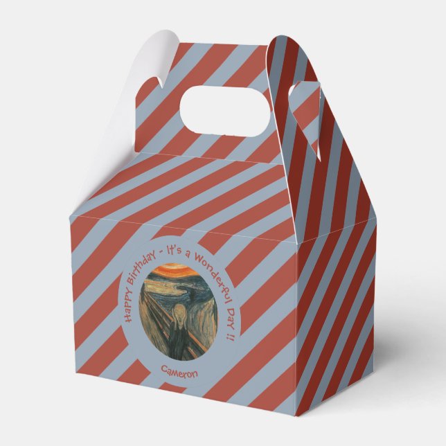Edvard Munch The Scream Party Items Collection Favour Box (Front Side)