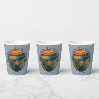 Edvard Munch The Scream Party Items Collection Paper Cups