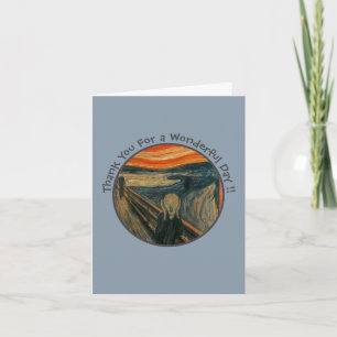 Edvard Munch The Scream Party Items Collection Thank You Card
