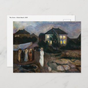 Edvard Munch - The Storm Postcard