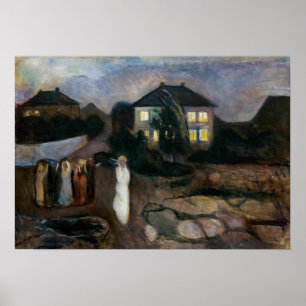 Edvard Munch - The Storm Poster