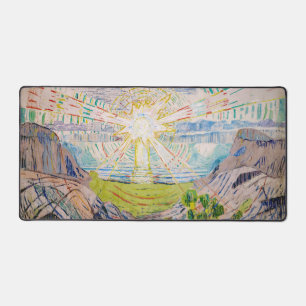 Edvard Munch - The Sun 1910 Desk Mat
