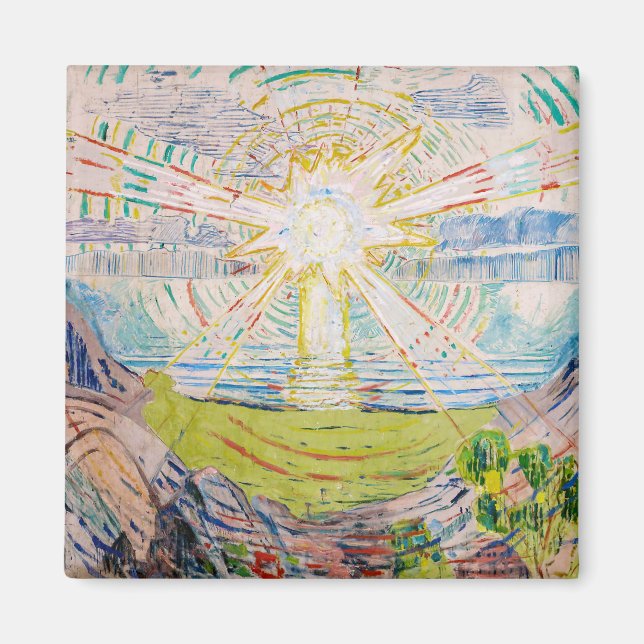Edvard Munch - The Sun 1910 Magnet (Front)