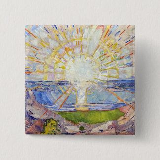 Edvard Munch - The Sun 1911 15 Cm Square Badge