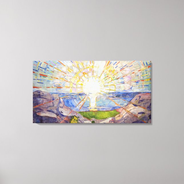 Edvard Munch - The Sun 1911 Canvas Print (Front)