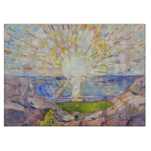 Edvard Munch - The Sun 1911 Cutting Board