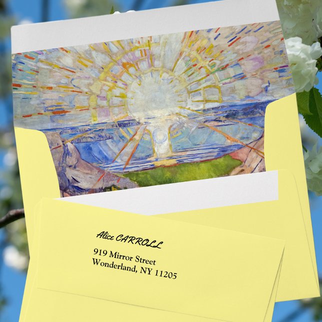 Edvard Munch - The Sun 1911 Envelope (Creator Uploaded)