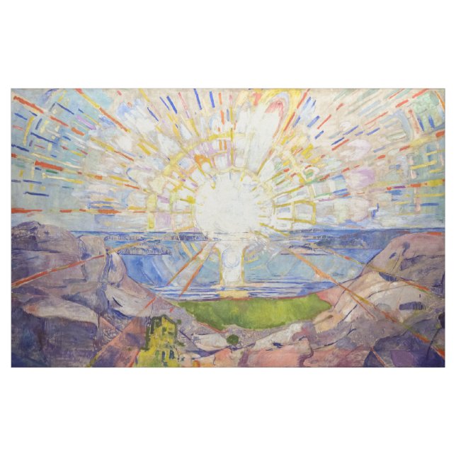 Edvard Munch - The Sun 1911 Fabric (Yard)
