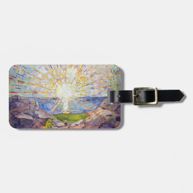 Edvard Munch - The Sun 1911 Luggage Tag (Front Horizontal)