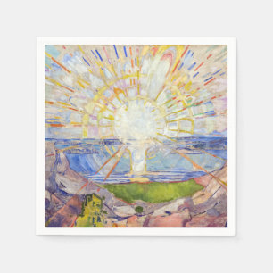 Edvard Munch - The Sun 1911 Napkin