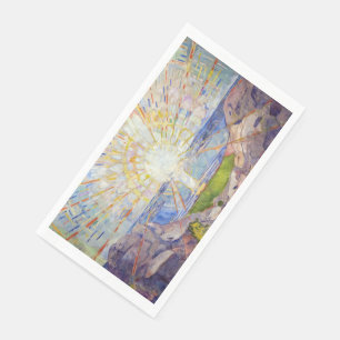 Edvard Munch - The Sun 1911 Napkin