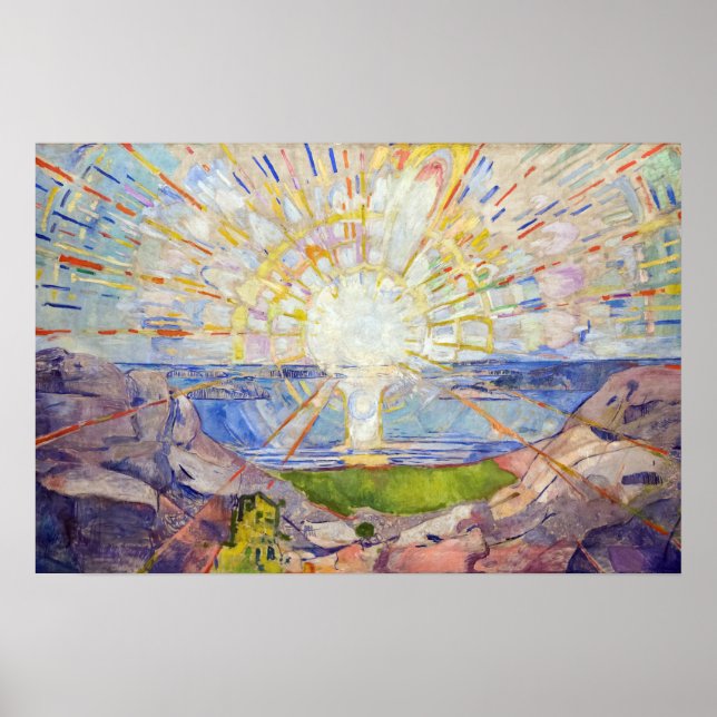 Edvard Munch - The Sun 1911 Poster (Front)