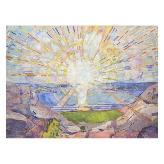 Edvard Munch - The Sun 1911 Tablecloth (Front (Horizontal))