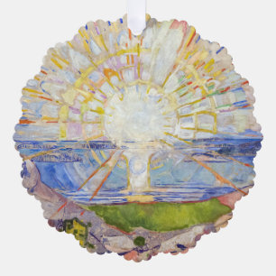 Edvard Munch - The Sun 1911 Tree Decoration Card