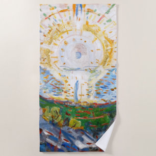 Edvard Munch - The Sun 1912 Beach Towel