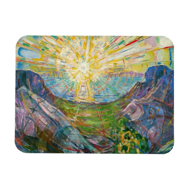 Edvard Munch - The Sun 1916 Magnet (Horizontal)