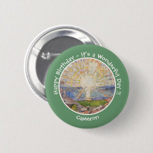 Edvard Munch The Sun (Solen) - Sunrise Party Items 6 Cm Round Badge