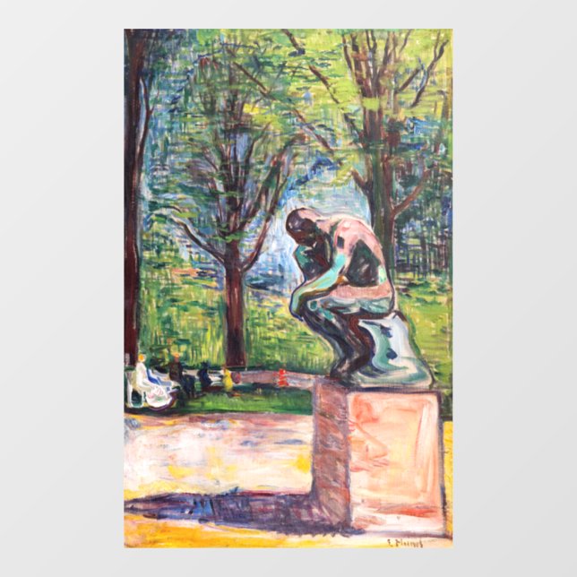 Edvard Munch - The Thinker by Rodin (Sheet)