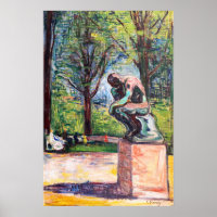 Edvard Munch - The Thinker by Rodin