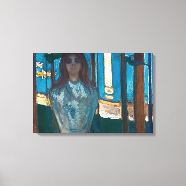 Edvard Munch - The Voice , Summer Night Canvas Print (Front)