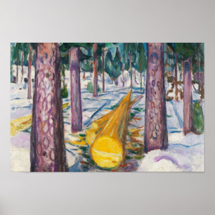 Edvard Munch - The Yellow Log Poster