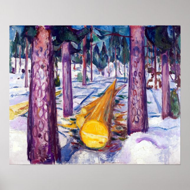 Edvard Munch The Yellow Log Poster (Front)