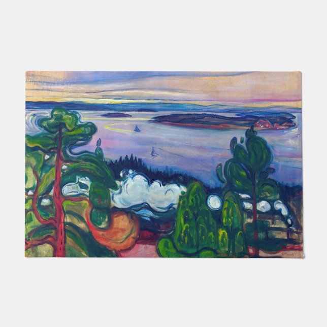 Edvard Munch - Train Smoke Doormat (Front)