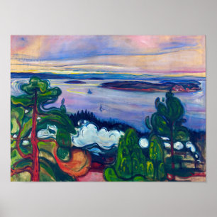 Edvard Munch - Train Smoke Poster