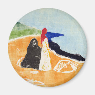 Edvard Munch Two Women on the Shore Magnet