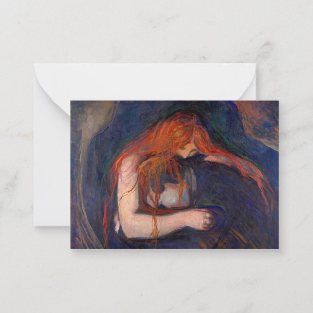 Edvard Munch - Vampire / Love and Pain Card (Front)