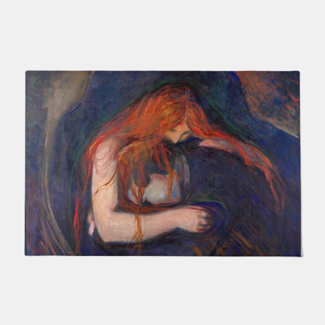 Edvard Munch - Vampire / Love and Pain Doormat (Front)