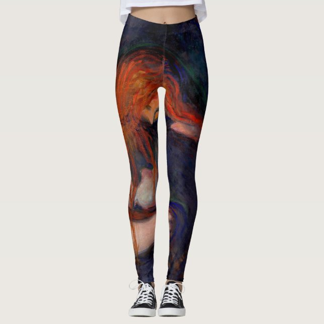 Edvard Munch - Vampire / Love and Pain Leggings (Front)