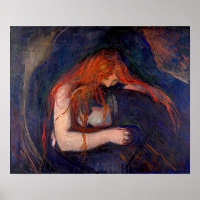 Edvard Munch - Vampire / Love and Pain Poster (Front)