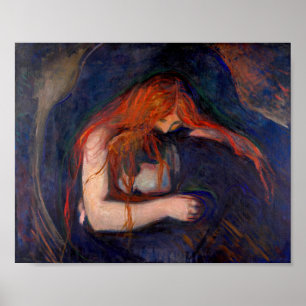 Edvard Munch - Vampire / Love and Pain Poster