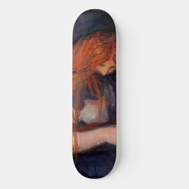 Edvard Munch - Vampire / Love and Pain Skateboard (Front)