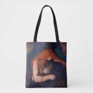 Edvard Munch - Vampire / Love and Pain Tote Bag
