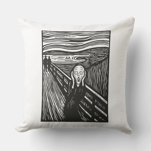 Edvard Munch's Scream Cushion (Front)