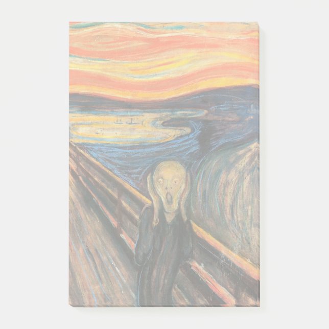 Edvard Munch's The Scream Post-it Notes (Front)