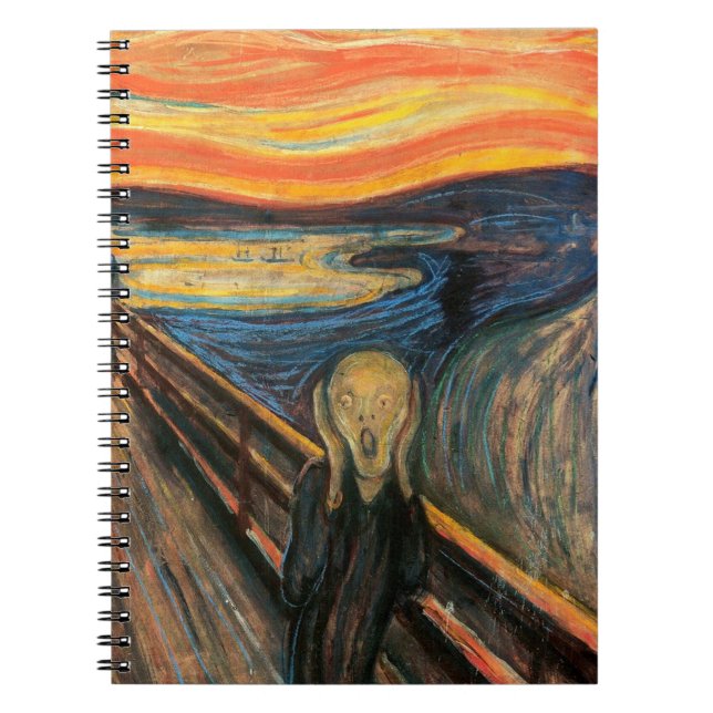 Edvard Munch's The Scream Spiral Notebook (Front)
