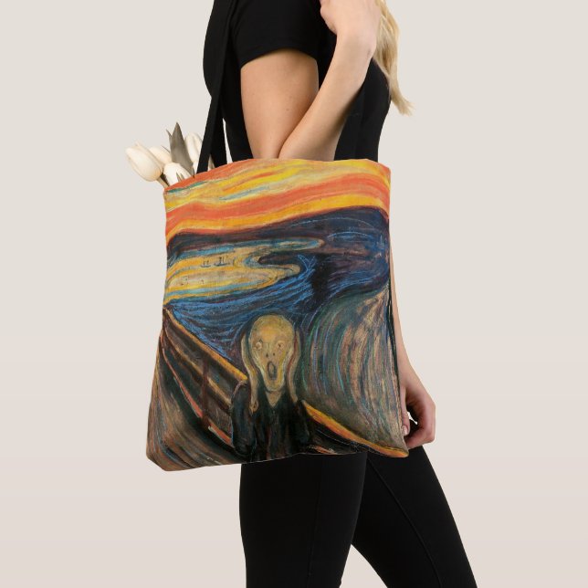 Edvard Munch's The Scream Tote Bag (Close Up)