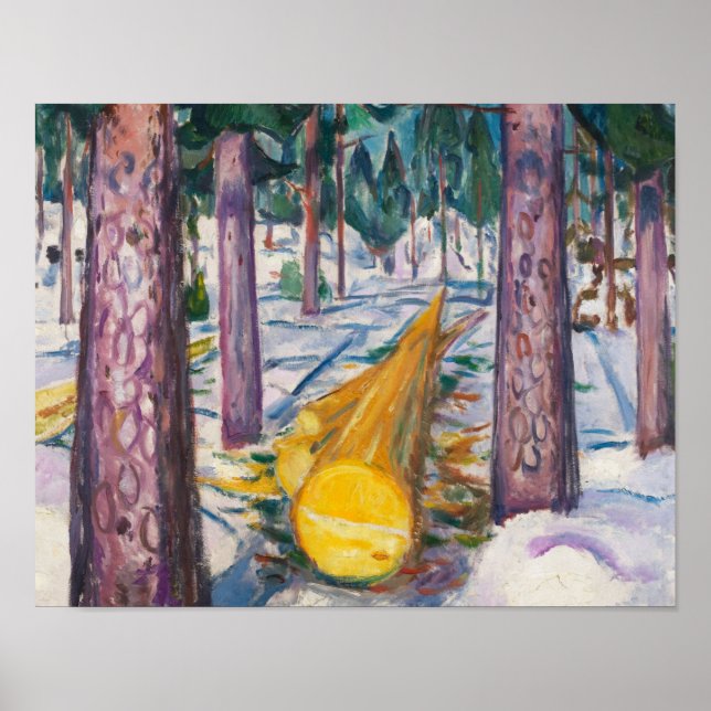 Edvard Munch's The Yellow Log Poster (Front)