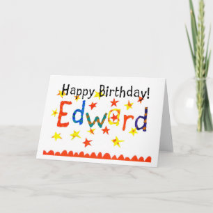 'Edward' Birthday Card
