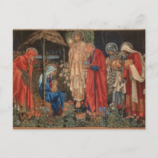 Edward Burne-Jones - Adoration of Magi Postcard