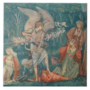 Edward Burne-Jones - The Passing of Venus Tile
